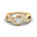 Woman Ring with Lab Grown Diamond in Gold & Platinum | Alymwndw Jewellery - Alymwndw