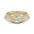 Woman Ring with Lab Grown Diamond in Gold & Platinum | Alymwndw Jewellery - Alymwndw