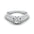 Woman Ring with Lab Grown Diamond in Gold & Platinum | Alymwndw Jewellery - Alymwndw