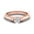 Woman Ring with Lab Grown Diamond in Gold & Platinum | Alymwndw Jewellery - Alymwndw