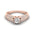 Woman Ring with Lab Grown Diamond in Gold & Platinum | Alymwndw Jewellery - Alymwndw
