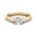 Woman Ring with Lab Grown Diamond in Gold & Platinum | Alymwndw Jewellery - Alymwndw