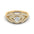 Woman Ring with Lab Grown Diamond in Gold & Platinum | Alymwndw Jewellery - Alymwndw