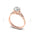 Woman Ring with Lab Grown Diamond in Gold & Platinum | Alymwndw Jewellery - Alymwndw