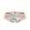 Woman Ring with Lab Grown Diamond in Gold & Platinum | Alymwndw Jewellery - Alymwndw