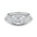 Woman Ring with Lab Grown Diamond in Gold & Platinum | Alymwndw Jewellery - Alymwndw
