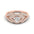 Woman Ring with Lab Grown Diamond in Gold & Platinum | Alymwndw Jewellery - Alymwndw