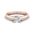 Woman Ring with Lab Grown Diamond in Gold & Platinum | Alymwndw Jewellery - Alymwndw