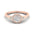 Woman Ring with Lab Grown Diamond in Gold & Platinum | Alymwndw Jewellery - Alymwndw