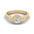 Woman Ring with Lab Grown Diamond in Gold & Platinum | Alymwndw Jewellery - Alymwndw