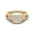 Woman Ring with Lab Grown Diamond in Gold & Platinum | Alymwndw Jewellery - Alymwndw