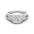 Woman Ring with Lab Grown Diamond in Gold & Platinum | Alymwndw Jewellery - Alymwndw