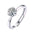 Woman Ring with Lab Grown Diamond in Gold & Platinum | Alymwndw Jewellery - Alymwndw