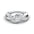 Woman Ring with Lab Grown Diamond in Gold & Platinum | Alymwndw Jewellery - Alymwndw