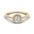 Woman Ring with Lab Grown Diamond in Gold & Platinum | Alymwndw Jewellery - Alymwndw