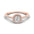 Woman Ring with Lab Grown Diamond in Gold & Platinum | Alymwndw Jewellery - Alymwndw