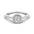 Woman Ring with Lab Grown Diamond in Gold & Platinum | Alymwndw Jewellery - Alymwndw