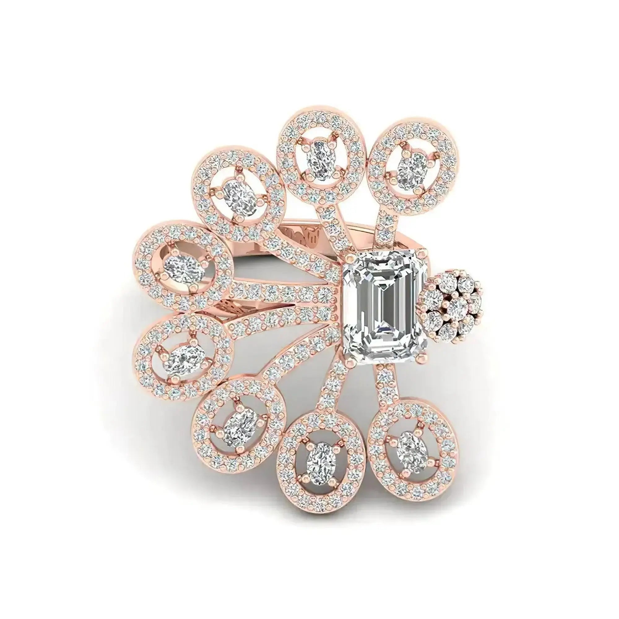 Women’s Peafowl Ring with Lab - Grown Diamond | ALYMWNDW Jewelry - Alymwndw