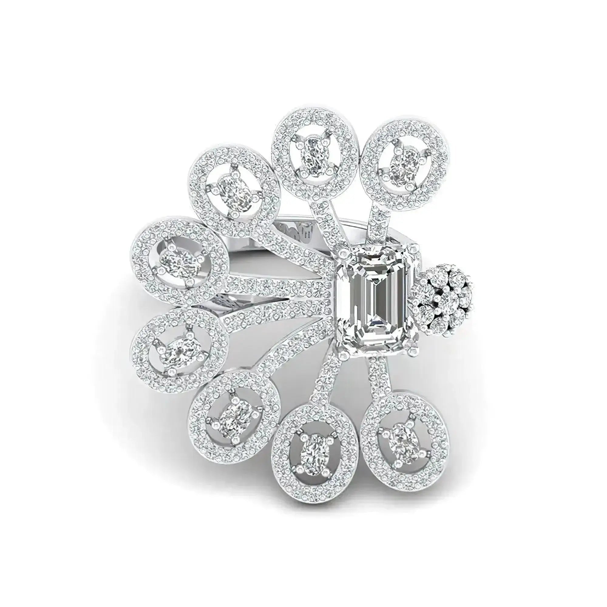 Women’s Peafowl Ring with Lab - Grown Diamond | ALYMWNDW Jewelry - Alymwndw