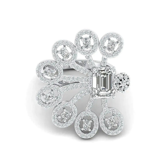 Women’s Peafowl Ring with Lab - Grown Diamond | ALYMWNDW Jewelry - Alymwndw