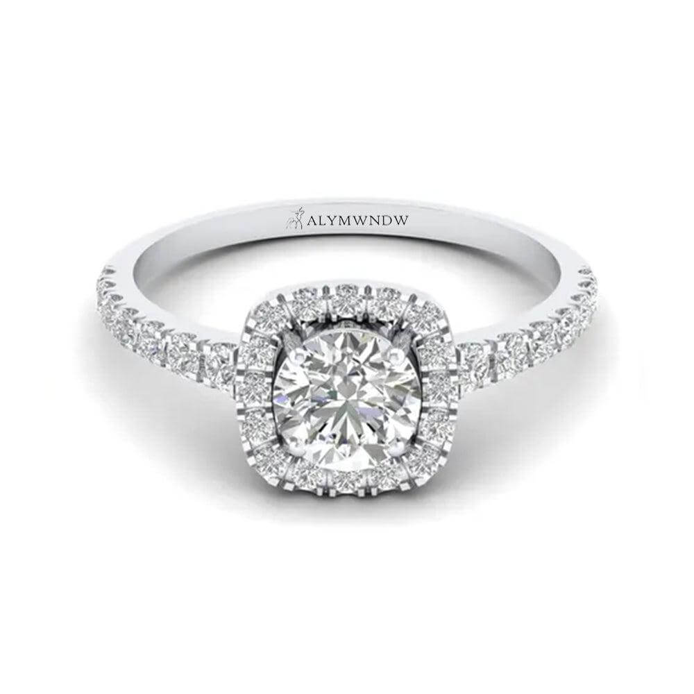 Women’s Radiant Cut Lab Grown Diamond Ring | Alymwndw Jewellery - Alymwndw