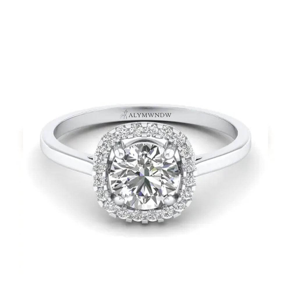 Women’s Radiant Cut Lab Grown Diamond Ring | Alymwndw Jewellery - Alymwndw