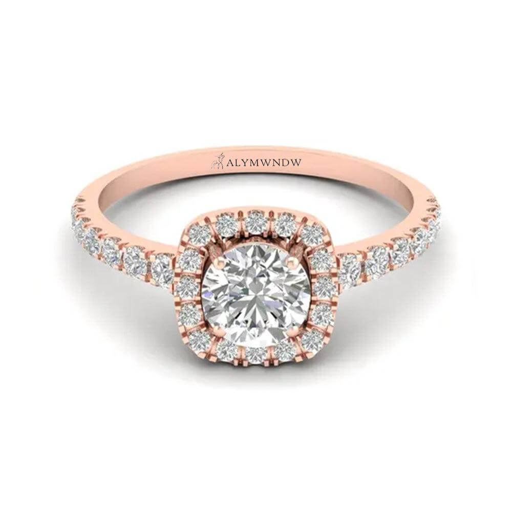 Women’s Radiant Cut Lab Grown Diamond Ring | Alymwndw Jewellery - Alymwndw