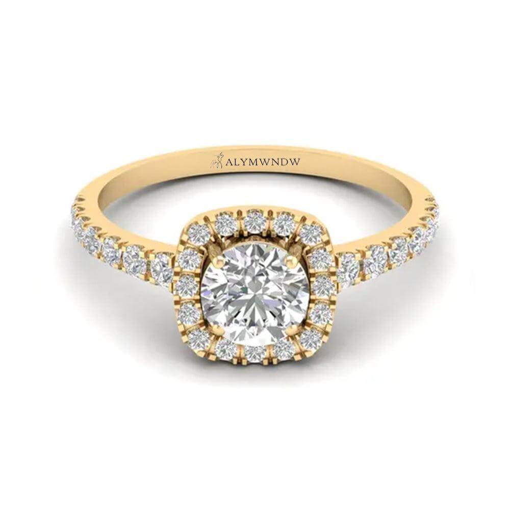Women’s Radiant Cut Lab Grown Diamond Ring | Alymwndw Jewellery - Alymwndw
