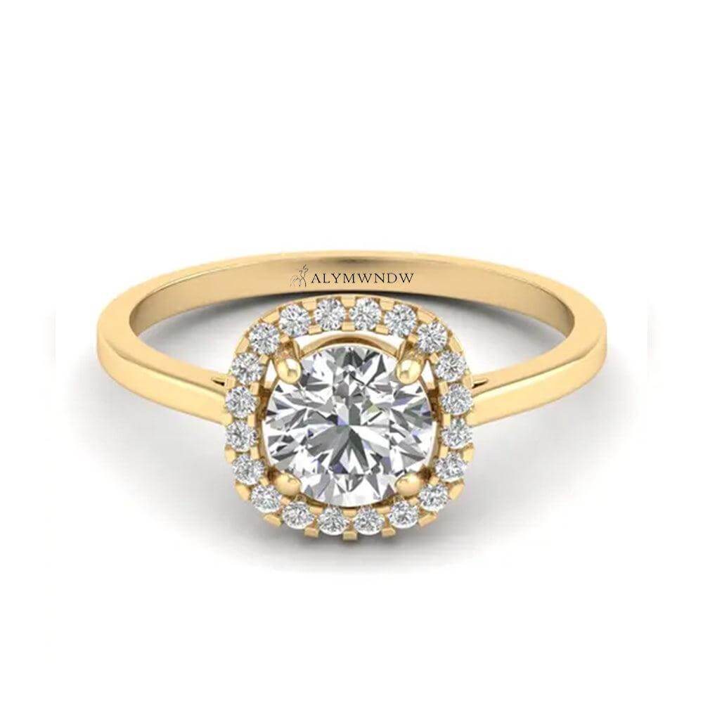 Women’s Radiant Cut Lab Grown Diamond Ring | Alymwndw Jewellery - Alymwndw