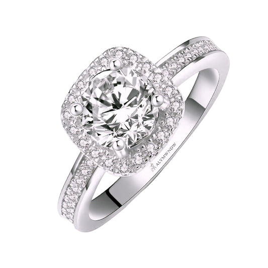 Women’s Ring with Lab Grown Diamond | Elegant Crafted Jewelry by Alymwndw Jewellery - Alymwndw