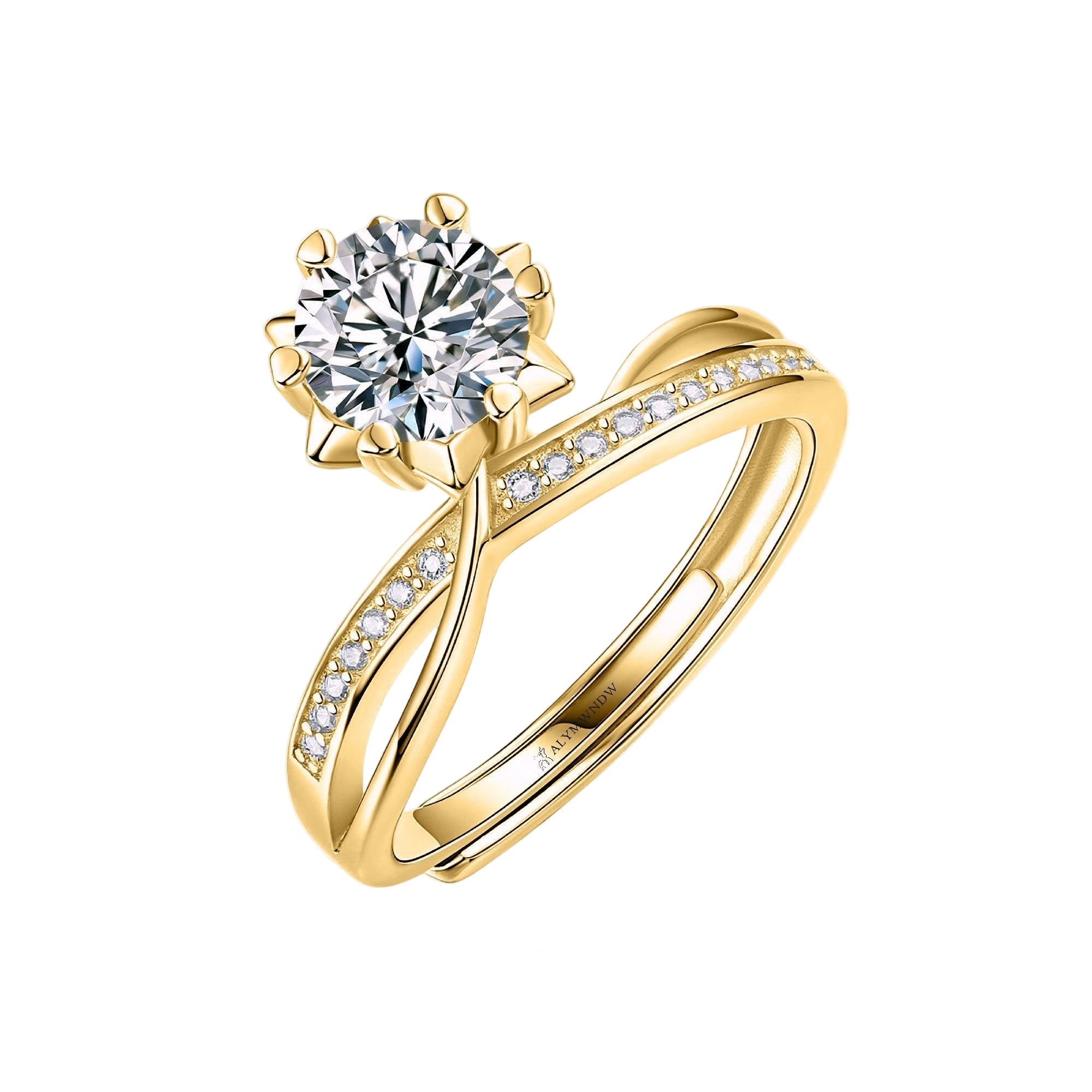 Women’s Ring with Lab Grown Diamond | Elegant Fine Jewelry Design by Alymwndw Jewellery - Alymwndw