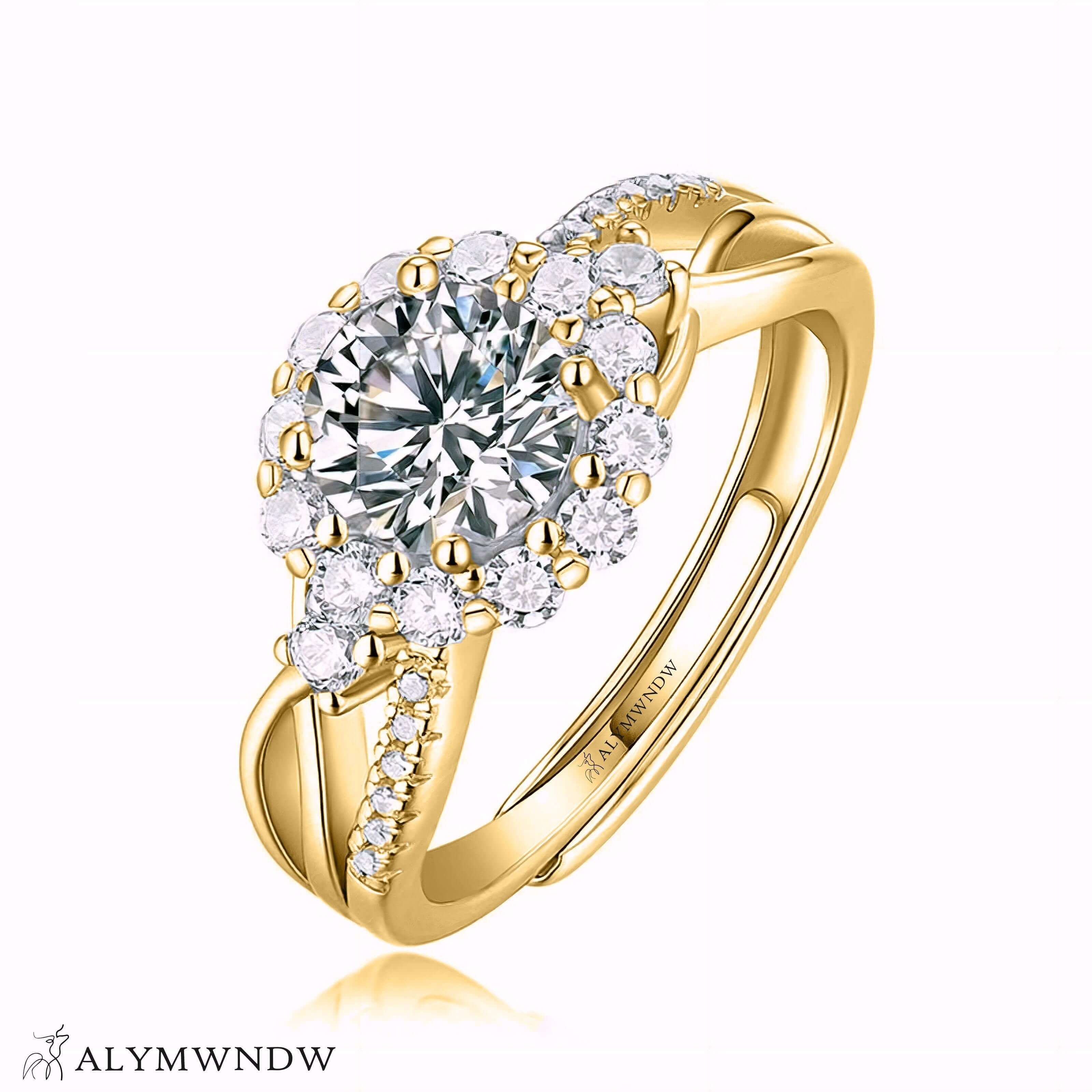 Women’s Ring with Lab Grown Diamond | Elegant Jewelry Design by Alymwndw Jewellery - Alymwndw