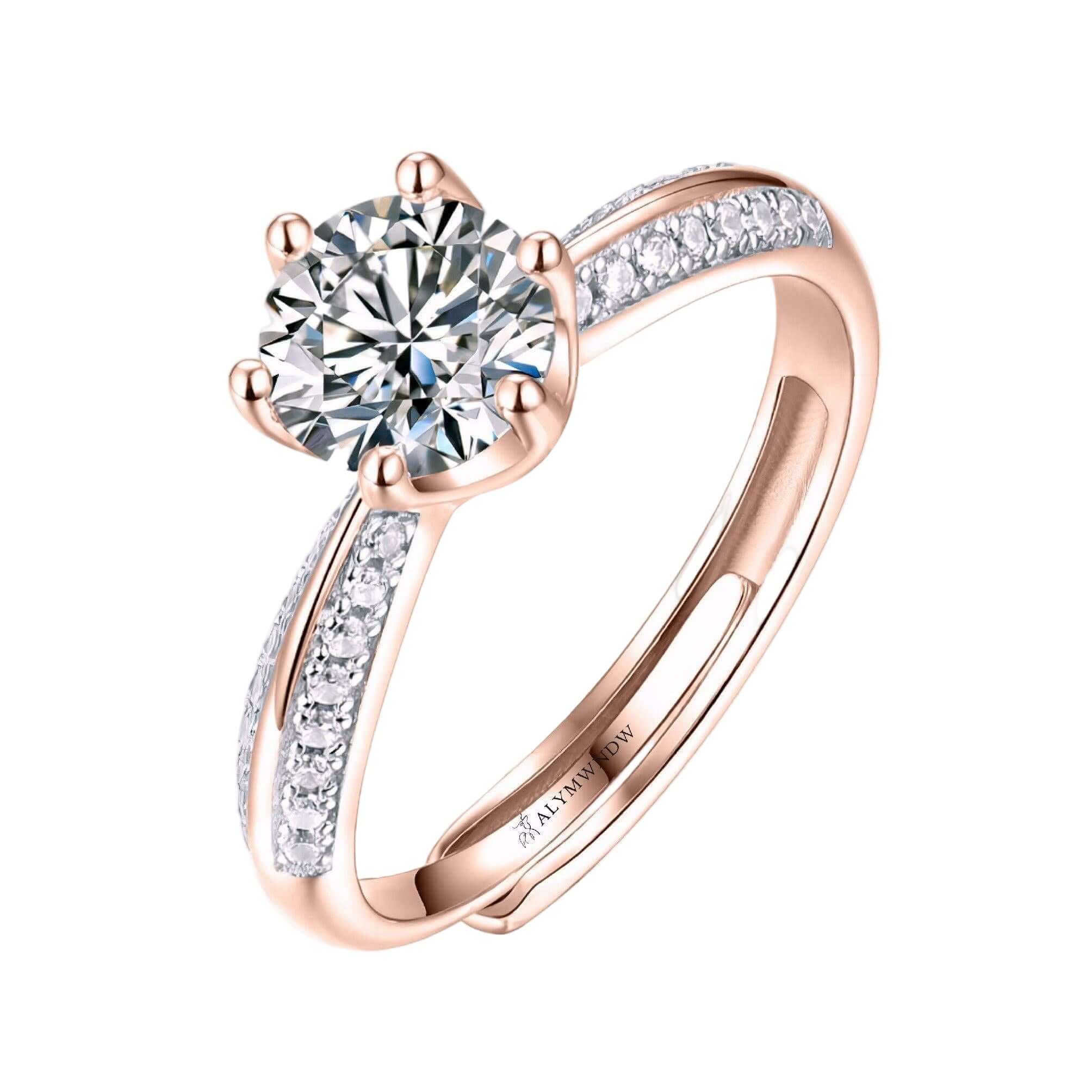 Women’s Ring with Lab Grown Diamond | Elegant Modern Jewelry by Alymwndw Jewellery - Alymwndw
