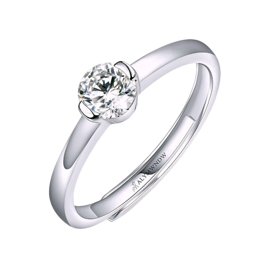 Women’s Ring with Lab Grown Diamond | Elegant Modern Jewelry by Alymwndw Jewellery - Alymwndw
