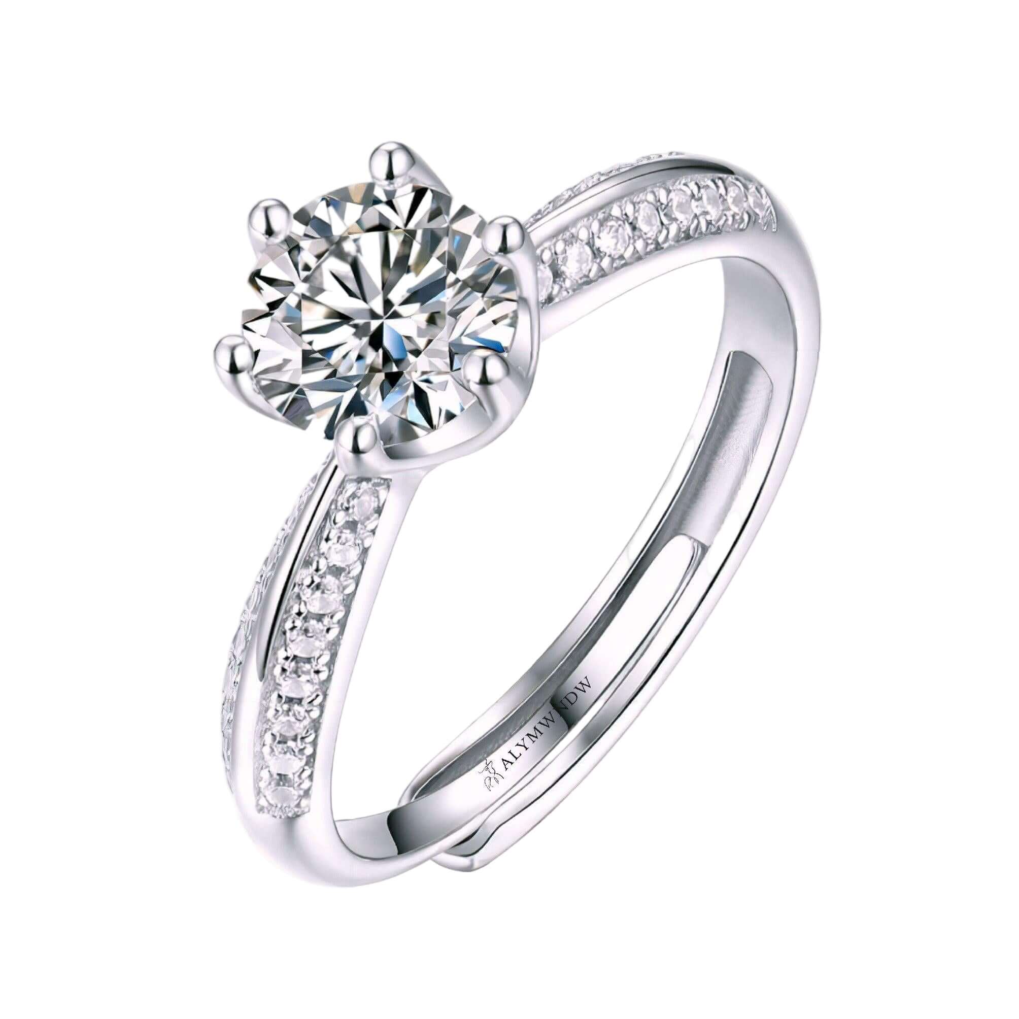 Women’s Ring with Lab Grown Diamond | Elegant Modern Jewelry by Alymwndw Jewellery - Alymwndw