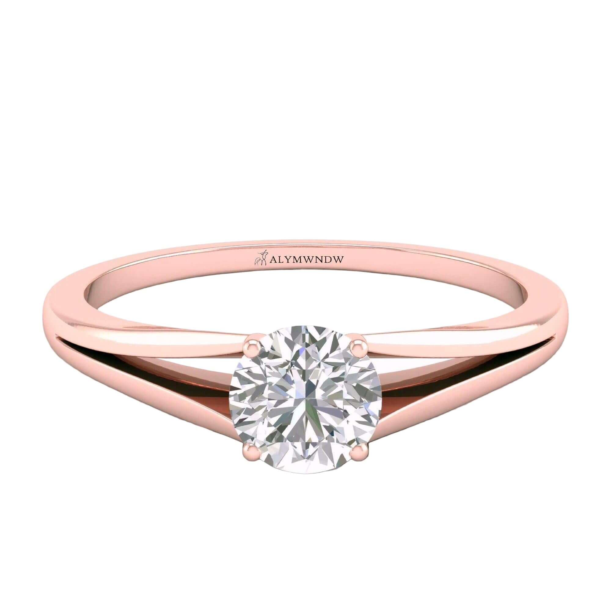 Women’s Ring with Lab Grown Diamond | Elegant Modern Jewelry by Alymwndw Jewellery - Alymwndw