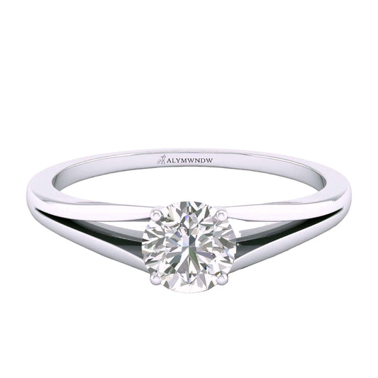 Women’s Ring with Lab Grown Diamond | Elegant Modern Jewelry by Alymwndw Jewellery - Alymwndw