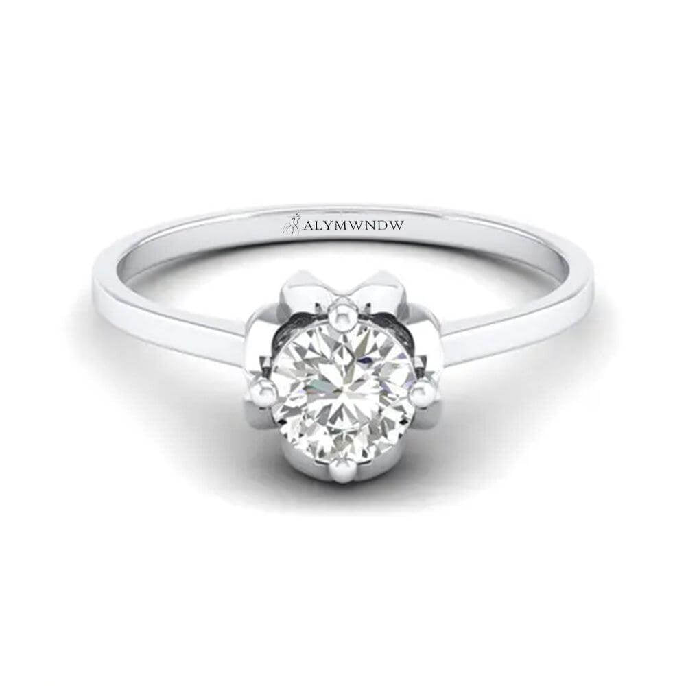Women’s Ring with Lab - Grown Diamond | Gold, Silver & Platinum Jewelry | Alymwndw Jewellery - Alymwndw
