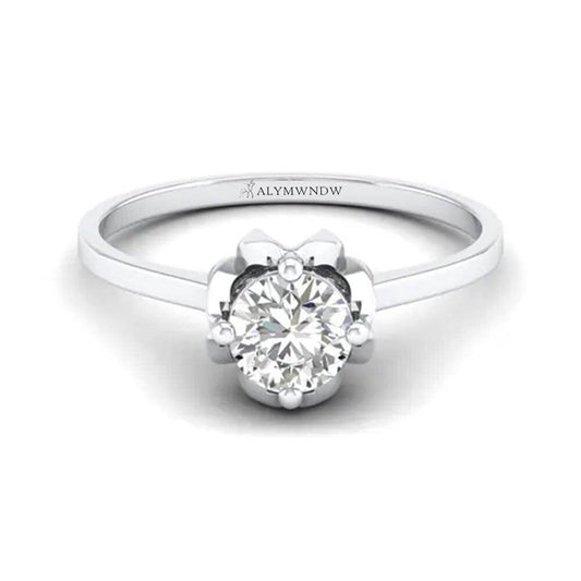 Women’s Ring with Lab - Grown Diamond | Gold, Silver & Platinum Jewelry | Alymwndw Jewellery - Alymwndw