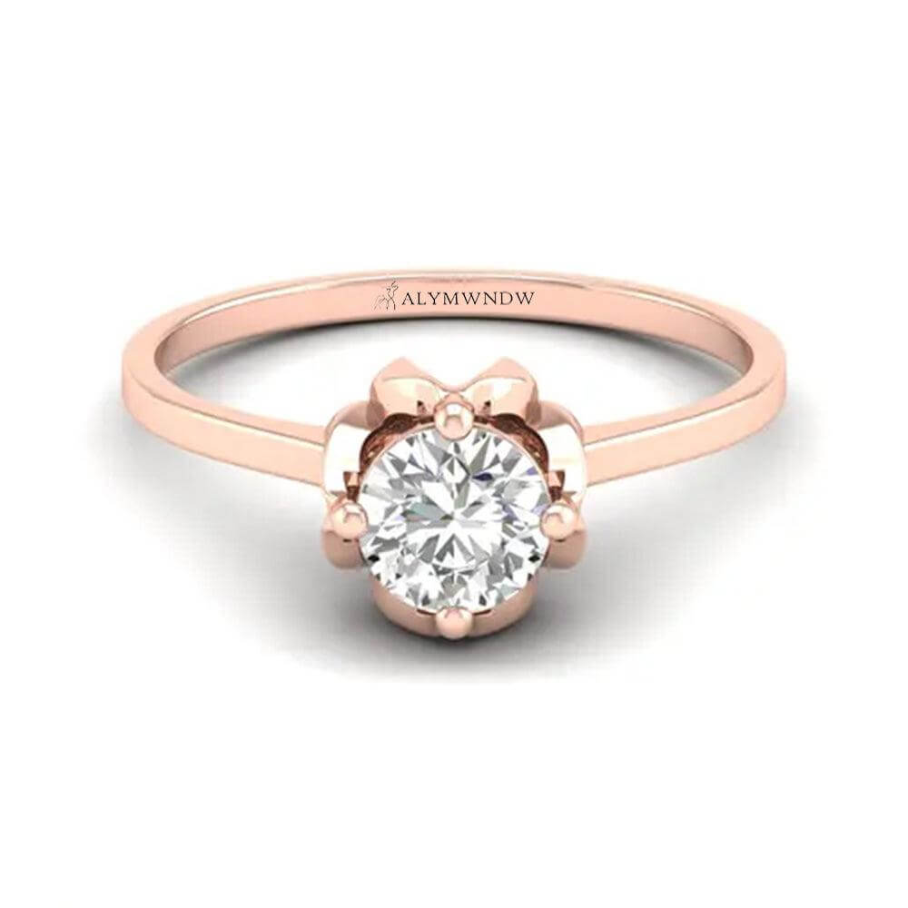 Women’s Ring with Lab - Grown Diamond | Gold, Silver & Platinum Jewelry | Alymwndw Jewellery - Alymwndw