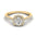 Women’s Round Cut Illusion Lab Grown Diamond Ring | Alymwndw Jewellery - Alymwndw