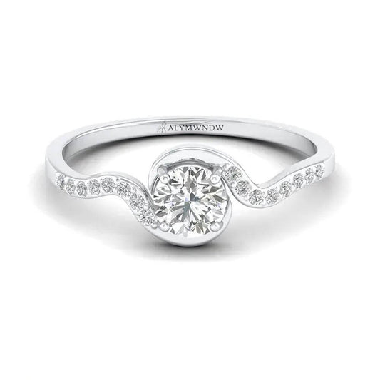 Women’s Round Cut Lab Grown Diamond Rings | Alymwndw Jewellery - Alymwndw