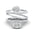 Wrap Moissanite Ring Set – GRA Certified Double Band Design - Alymwndw