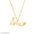 Fatima Name Necklace in Gold (18K/21K/22K) – Personalized Arabic Style - Alymwndw